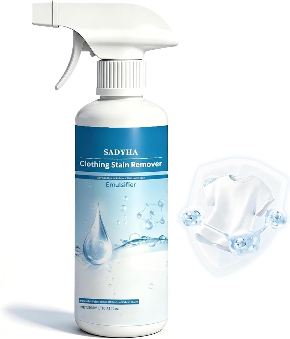 Stain Remover Spray Clothing Cleaner, Pre-Wash Laundry Emulsifier, Fabric Spot Stain Cleaner for Vintage & Thrift Garments (Rose-01)
