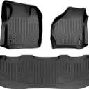 SMARTLINER Custom Fit Floor Mats 2 Row Liner Set Compatible with 1999-2007 Ford F-250
