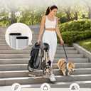 Dog Stroller for 1/2 Small Dogs & Medium Dogs,7/9 Rubber Wheels