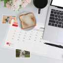 Whirltique Clear Table Cover Protector, 36 x 40 Inch Table Protector for Dining Room Table, 1.5mm Thick Clear Plastic Table Cover, Table Pad Mat for Kitchen, Writing Desk Pad for Desktop