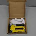 Upholstery Staple Gun Heavy Duty, YEAHOME 4-in-1 Stapler Gun with 4000 Staples, Manual Brad Nailer Power Adjustment Stapler Gun for Wood, Crafts, Carpentry, Decoration DIY