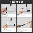 Lint Roller for Pet Hair Extra Sticky with 3 Extendable Handle Large Surface 6.3'' Lint Remover Sticky Rollers with 300 Sheets for Floor Clothes Furniture Dog Cat Hair