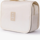 Hanging Toiletry Bag for Women, Travel Size Toiletries bags with Hook, Travel Makeup Bag for Cosmetic Storage Organizer Beige 2 Pcs