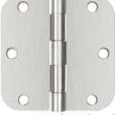 18 Pack Nickel Door Hinges Brushed Nickel 3 1/2 Interior Door Hinges Satin Nickel 3.5 Inch with 5/8 Radius Corners 3 "x 3 " Silver Hardware Controls JIW