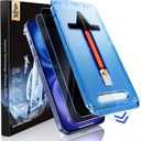 MAGIC JOHN 2 Pack for iPhone 16 (6.1) inch Privacy Tempered Glass Screen Protector, Auto Dust-Elimination, Bubble Free, Easy Installation