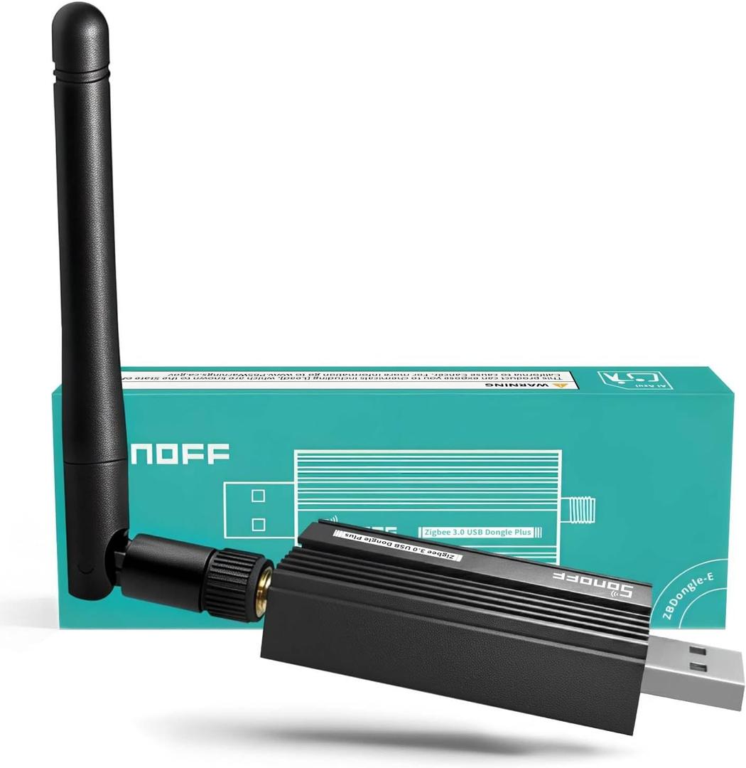 Zigbee 3.0 USB Dongle Plus-E (ZBDongle-E) | Universal Zigbee Coordinator, EFR32MG21 Chip | for Home Assistant (ZHA), Zigbee2MQTT & openHAB | Local Smart Home Automation Hub, Replaces Cloud Hubs