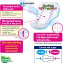 Refr Adult Diaper Insert Pads for Night - Unisex Booster Liners for Tabbed Briefs with Odor Control & Leak Protection - 600cc Absorbent Incontinence Pads, 11"x19.3" (42 Count)