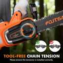Electric Chainsaw 16 Inch Corded Chainsaw Chain Saws Tree Cutting | Tool-Free Chain Tension Heavy Duty Garden Tool for Pruning, Branch Cutting Tree Trimming Wood Cutting Yard Work