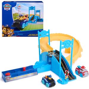PAW Patrol Pup Squad Track Set, Looping Track Playset & Vehicle Launcher with Chase & Marshall Toy Cars, Kids Toys for Boys & Girls Ages 3 and Up