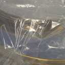 Rubtlamp 60Pcs Clear Plastic Plates,Clear Disposable Plates With Gold Rim,Heavy-duty Gold Plates,Hammered Party Plates Include 30Clear Dessert-Platos,30Dinner-Platos for Wedding, Party&Christmas