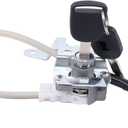 MOTOKU Left Driver Side Door Lock Cylinder Cable with Keys for CRV CR-V 2007-2011 72185-SWA-A01