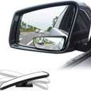 Blind Spot Mirror for Cars LIBERRWAY Car Side Mirror Auto Wide Angle Convex Rear View Stick On Design, Adjustable, 2 Pack