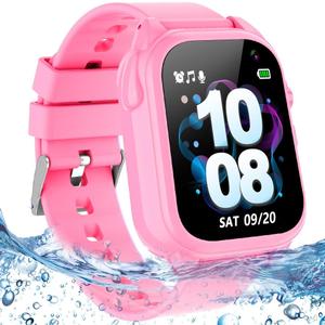 Tywop Kids Waterproof Smart Watch for Boys Girls Ages 312 Learning Toys with 26 Games Camera Video 1.44" Touchscreen Music Player Alarm Clock Flashlight Pedometer Toddler Watches Birthday Gifts