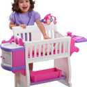 American Plastic Toys Kids’ My Very Own Nursery Baby Doll Playset, Doll Furniture, Crib, Feeding Station, Learn to Nurture and Care, Durable and BPA-Free Plastic, for Children Ages 2+
