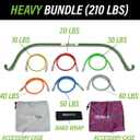 Gorilla Bow Lite All-in-One Home Gym System, Portable Resistance Band Bar for Strength Training, HIIT & Full Body Workouts, Lightweight Design for Home, Travel & Outdoor Use