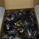 Brightever LED Outdoor String Lights 100FT Patio Lights with 52 Shatterproof ST38 Vintage Edison Bulbs, Outside Hanging Light Waterproof for Porch, Deck, Garden, Backyard, Balcony, 2700K Dimmable (100FT-Warm White, Black Wire)