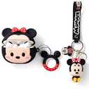 Cute Case for AirPods Pro 2nd/ 1st Generation (2023/ 2022/ 2019) with Doll and Anti-Lost Lanyard Keychain, XMBYGY Silicone Case Protective Shockproof Covers with Kits for Women Men