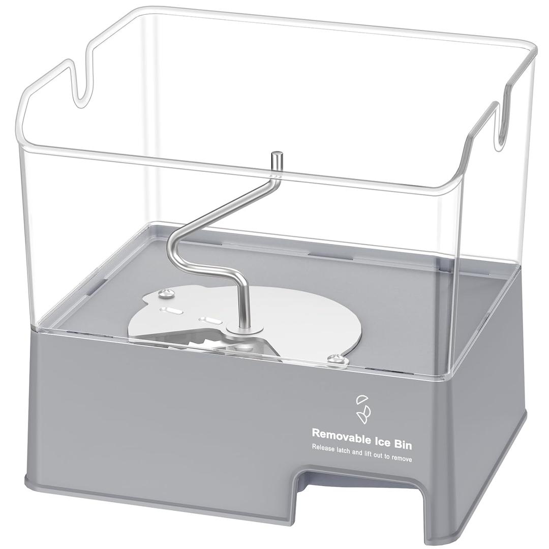 Upgraded W11129522 Refrigerator Ice Bucket Compatible with Whirlpool KitchenAid Ice Bucket Replacement W10564750 Ice Maker Parts KitchenAid Removable Ice Bin KRFF707ESS01 KRMF706ESS01 Tray Container