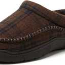 Dearfoams Men's Thompson Memory Foam Indoor/Outdoor Clog Slipper,  9-10