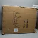 Set of 2 Folding Table 6 FT Lightweight Camping Table Portable Plastic Rectangular Outdoor Dining Table Steel Legs Fold-in-Half with Carrying Handle for Indoor,Picnic,Party,Wedding,Events(White)