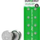 DURNERGY SR621SW Watch Battery 10 Pcs, AG1 Battery Watch Batteries 364 363, Alkaline Coin Button Cell Battery, LR621 Green Battery