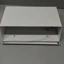 Wall Mount Mailbox for Outside with Flag, Galvanized Steel Mail Box for Post Outdoor, Large Capacity Rust-Proof Metal Postbox for House, with 3 Sets Mailbox Numbers, 14.2"x9.5"x4" White