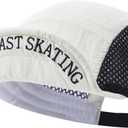 Mesh Short Brim Hats for Men Breathable Baseball Cap Summer Quick Dry Sports Trucker Hats Flat Brim Cooling Dad Hats (Mg-xhfydy2507-white)