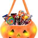 PinkSheep Halloween Trick or Treat Bucket: Light up Halloween Bags for Trick or Treating (Pumpkin)