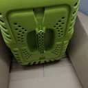 MidWest Homes for Pets Spree Travel Carrier Hard-Sided Dog & Cat Carrier, Small Pet Travel Crate with Handle, Ventilated Design, Easy Assembly, 22-Inch, Green