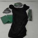 Suhine Halloween Witch Costumes 6 Pieces Witch Movie Outfit Accessories Green for Women Adult Cosplay Set (Large)