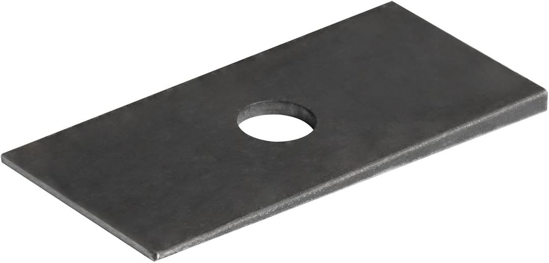 4 PCS Universal 2 Degree Pinion Angle Metal Axle Shims, 2-5/8" Tapered Leaf Spring Suspension Wedges for Rear Axle