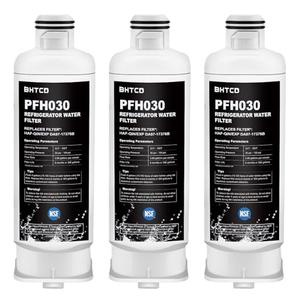 For Samsung RF28R6201SR/ RF28R6241SR/ RF25C5551SR Water Filter RF23B7671SR/ RF32CG5400SR/ RS27T5561SR(/AA) Model Refrigerator Replacement Filters (3 Pcs) 