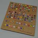 291pcs National Flag Thumb Tacks, Creative Country Flag Push Pins with Cork Board Push Pins for Map Travel Map Tacks for Bulletin Boards Soft Boards Offices Homes