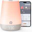 Dreamegg Sound Machine Baby - White Noise Sound Machine Baby With Night Light, Ok to Wake Alarm Clock, 34 Soothing Sounds, Sleep Trainer, Routine Builder, App Control for Kids Nursery Sleeping Bedroom