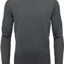 Mens Active Athletic T-Shirts Set Long Sleeve UPF 50+ Sun Protective Quick Dry Hoodies Workout Shirt 5 Pack (Gray, L)