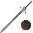 Sword Valley Rebellion/Rebellious Blade - Premium Fantasy-Themed Display Sword - Stainless Steel Blade, Zinc Alloy Guard, 136.5cm/53.74" Length, Hand Forged with Exquisite Detail (with Hanging Board)