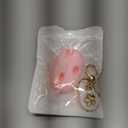 Case Cover Compatible with Beats Solo Buds Earbuds, Soft Silicone Protective Skin with Bling Keychain Accessories for Women Girl (Pink)