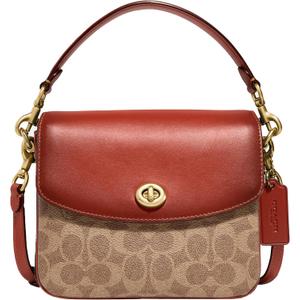 Coach Coated Canvas Signature Cassie Crossbody 19 (One Size, Tan Rust)