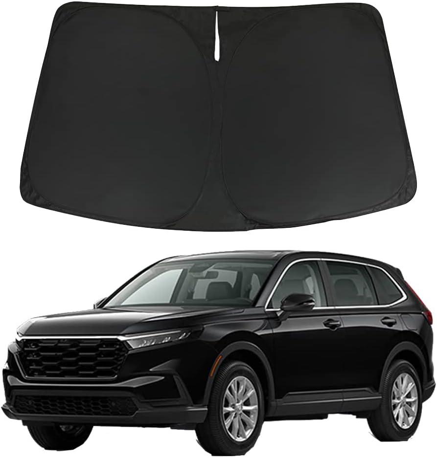D-Lumina CRV Windshield Sunshade - Compatible with Honda CR-V (LX, EX, EX-L, EX-L Navi, Touring) 2023 2024 2025 - Foldable Front Window Sun Shade Shield Protector