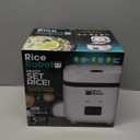 Rice Robot Personal Rice Cooker, PFAS-free, Nonstick. 1 Quart Capacity, with Stainless Steel Steamer Tray, Measuring Cups, Recipe Book with 60 Recipes, and Serving Spoon, As Seen On TV