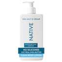 Native Body Lotion, Sea Salt & Cedar, 48-Hour Hydration for Dry & Sensitive Skin, Made with Plant-Based Moisturizers like Shea Butter, Silicone & Paraben Free, 16.5 fl oz