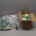 Dolicer 4Pcs 26Ft Artificial Eucalyptus Garlands with Flowers - 8 Roses, Faux Floral Greenery Garlands Fake Flowers Vines for Wedding Table Centerpieces Arch Party Ceremony Backdrop Decor (White)