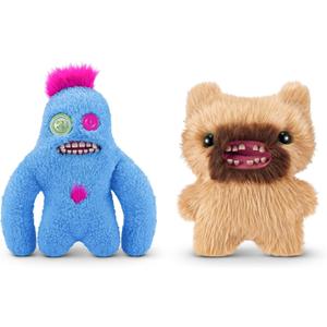 Fuggler Hairy Fuggs 9-inch Series 1 by ZURU, Funny Ugly Monster Plush Toy (Sasquoosh - Screech)