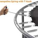 5.5-7 Inch Trampoline Springs Heavy Duty Stainless Steel ReplacementSpring, Set of 16