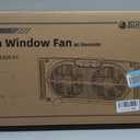 BEYOND BREEZE Twin Window Fan with Reversible Airflow, 9-Inch Window Fan with Timer, Remote Control and 3 Speeds, Expandable Window Exchaust Fans for Home Bedroom