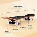 Magneto SUV Skateboards | Fully Assembled Complete 31" x 8.5" Standard Size | 7 Layer Canadian Maple Deck | Designed for All Types of Riding Kids Adults Teens Men Women Boys Girls | Free Skate Tool
