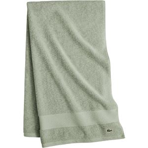 Lacoste Heritage 100% Supima Cotton Bath Towel, Aloe, 30" x 54"  Highly Absorbent & Quick Drying, Premium Super Soft Bath Towel, Bathroom Essential, Gift for All Occasions, Machine Washable