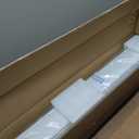 Grandekor No Drill Blackout Roller Shades | Textured-White 29.5Wx72H