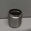 SUISFLXGRO 3.0" ID Exhaust Flex Bellows, 100% Stainless SS304, 4.0" LONG Flex Joints & Connectors