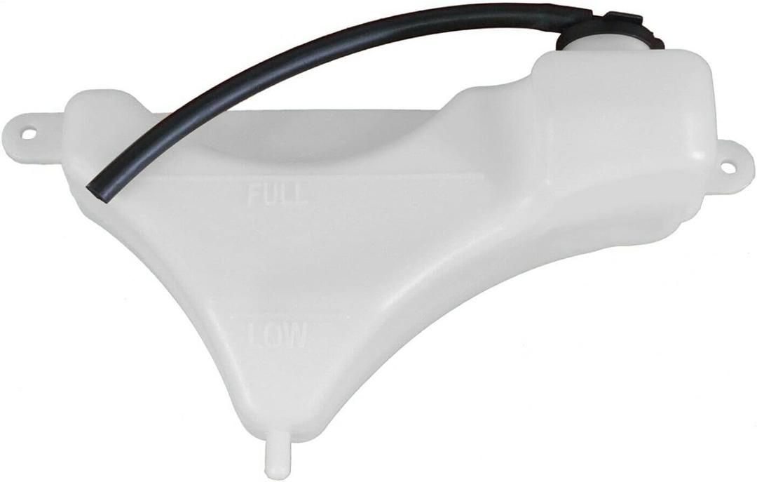 DAT AUTO PARTS Coolant Bottle Recovery Tank Radiator Overflow Bottle ReservoirReplacement for 2008-2013 Toyota Highlander White Textured with Cap Made of Plastic TO3014112 164700P060